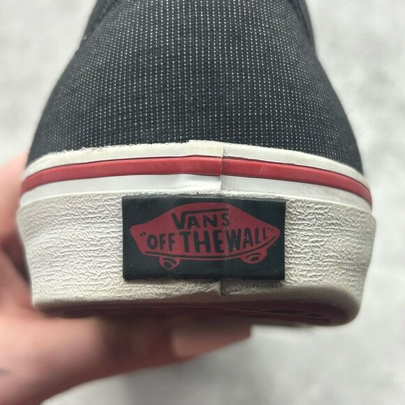 VANS Off The Wall Mens Black Low Top Skateboard Sneaker Size 10 Streetwear - Picture 11 of 15